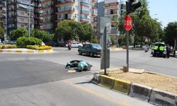 Otomobille motosiklet çarpıştı: 2 kişi yaralandı