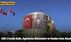 ASKi 2 Kısımlı Kablo, Aydınlatma Malzemeleri ve Panoları Satın Alacak