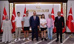 Aydın’ın LGS birincilerinden Vali Canbolat’a ziyaret