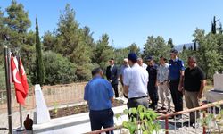 Aydınlı şehit mezarı başında anıldı