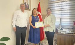 Kaymakam Doğru’dan tayini çıkan müdüre veda