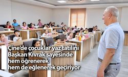 Çine’de çocuklar yaz tatilini Başkan Kıvrak sayesinde hem öğrenerek hem de eğlenerek geçiriyor
