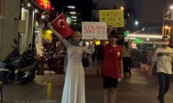 Nazillili abla ve kardeşinden anlamlı protesto! Bu vatan kolay kazanılmadı