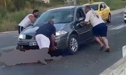 Alkollü sürücü dehşet saçtı! Görüntüler korkunç kadını ezdi