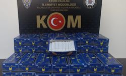 Aydın’da 8 bin 600 adet makaron ele geçirildi