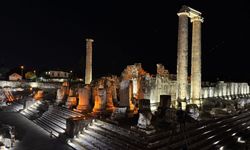 Apollon Tapınağı’nda gece aydınlatması tamamlanıyor
