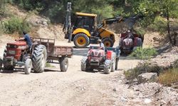 Bozdoğan'da arazi yolları düzeltildi