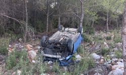 Takla atan araçtan mucize kurtuluş