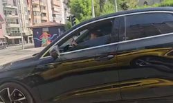 Trafikte şaşkına çeviren görüntü! Görenler gözlerine inanamadı