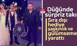 Düğünde sürpriz takı: Sıra dışı hediye şaşkınlık ve gülümseme yarattı