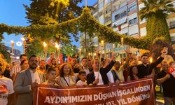 Aydın’ın kurtuluşu için fenerler yakıldı