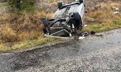 Korkunç kaza! Otomobil takla attı: 3 yaralı
