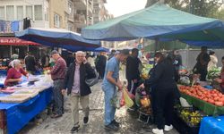 Aydın pazarında akşam yoğunluğu