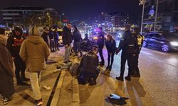 Motosiklet sürücüsü direksiyon hakimiyetini kaybetti: Kazada 2 kişi yaralandı