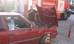 Aydın’da araçta yangın paniği! Ekipler harekete geçti