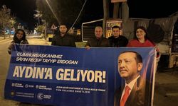 AK Gençlik Koçarlı’yı pankartlarla donattı