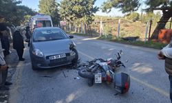 Aydın'da motosiklet sürücüsü aniden karşısına çıkan köpeğin saldırısına uğradı