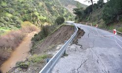 İncirliova’da çöken yolda inceleme: Yağışların ardından yol çalışması başlayacak