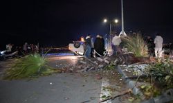 Çevre yolu yarış pistine dönüştü: Lüks otomobil takla attı