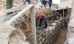 Bozdoğan Alamut Mahallesi daha güvenli! Risk oluşturan alanlara taş duvar örüldü