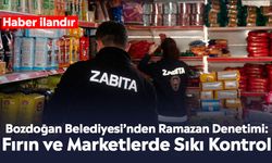Bozdoğan Belediyesi’nden Ramazan Denetimi: Fırın ve Marketlerde Sıkı Kontrol