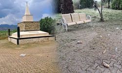 Aydın’daki Şehitlik’e yakışmayan görüntüler