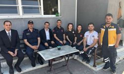 Kaymakam Polat’tan bayramda görev başındaki personele ziyaret