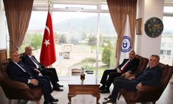 Hedef Gazetesi ve SGK heyetinden Rektör Kent’e ziyaret