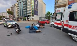 Aydın’da kapalı yolda kaza! Yaya hastanelik oldu