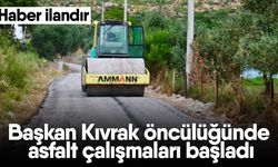 Başkan Kıvrak öncülüğünde asfalt çalışmaları başladı