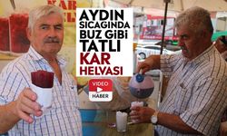 Aydın sıcağında buz gibi tatlı: Kar helvası