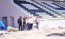 Aydın’ın 6 bin kişilik yeni stadında çalışmalar sürüyor: Vali Varol yerinde inceledi