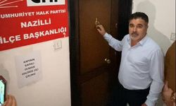 CHP Nazilli direniyor: Yeni başkan parti binasına alınmadı!