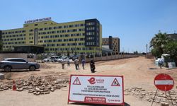 Hastane ulaşımına 20 bin metrekarelik yol hizmeti