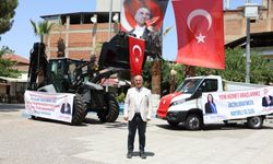 İncirliova Belediyesi’nin araç filosuna yeni takviye! Kepçe ve çöp taksi hizmete girdi