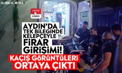 Aydın’da tek bileğinde kelepçeyle firar girişimi! Kaçış görüntüleri ortaya çıktı