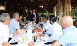 Karacasu Kaymakamı Gündoğdu’ya veda yemeği