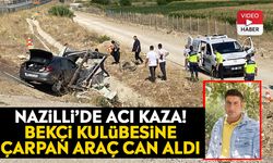Nazilli’de acı kaza! Bekçi kulübesine çarpan araç can aldı