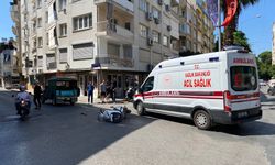 Nazilli'de cip ile motosiklet çarpıştı! Faciadan dönüldü