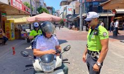 Nazilli’de motosiklet sürücülerine sıkı denetim