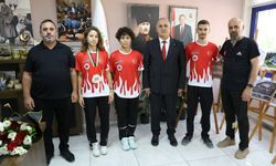 Aydınlı sporcular Dünya Şampiyonası’nda dereceye girdi! Başkan Kaya makamında ağırladı