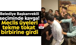 Belediye Başkanvekili seçiminde kavga! Meclis üyeleri tekme tokat birbirine girdi