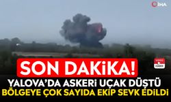 Son dakika! Yalova’da askeri uçak düştü: Bölgeye çok sayıda ekip sevk edildi