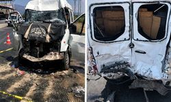 Buharkent’te korkutan kaza! İki hafif ticari araç çarpıştı