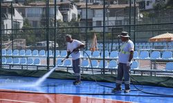 Kuşadası Tenis Kulübü’nde kapsamlı temizlik