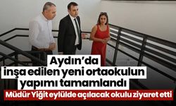Aydın’da inşa edilen yeni ortaokulun yapımı tamamlandı