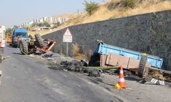 Römorktaki bir kişi ölmüştü! Mermer yüklü tırla çarpışan traktörün şoförü tutuklandı