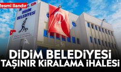 Didim Belediyesi taşınır kiralama ihalesi