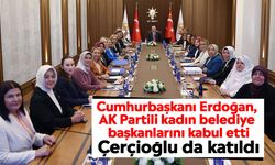 Cumhurbaşkanı Erdoğan, AK Partili kadın belediye başkanlarını kabul etti: Çerçioğlu da katıldı