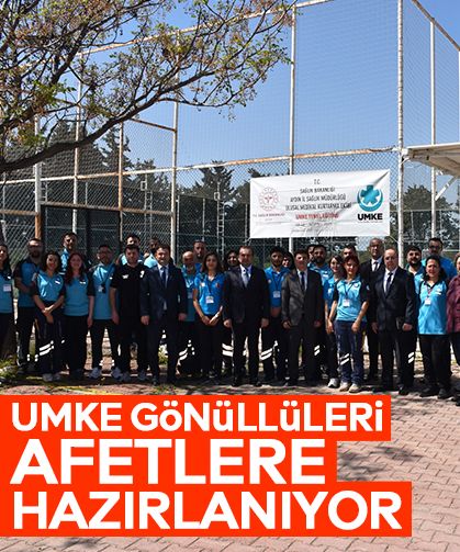 UMKE gönüllüleri afetlere hazırlanıyor